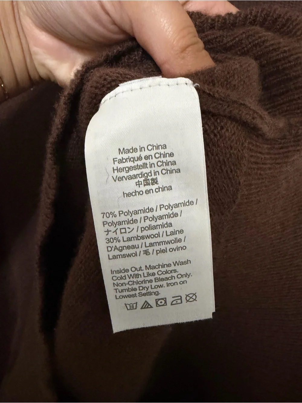 J. Crew Men's Chocolate Brown Shawl Collar Cardigan Sweater Wool Blend Size XL